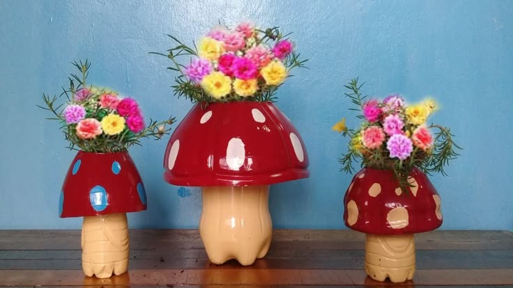 pot bunga dari botol plastik