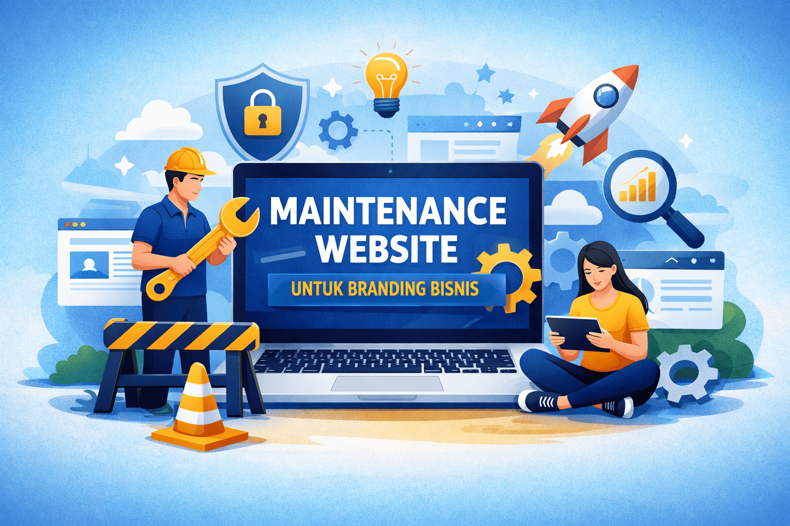 maintenance website untuk branding