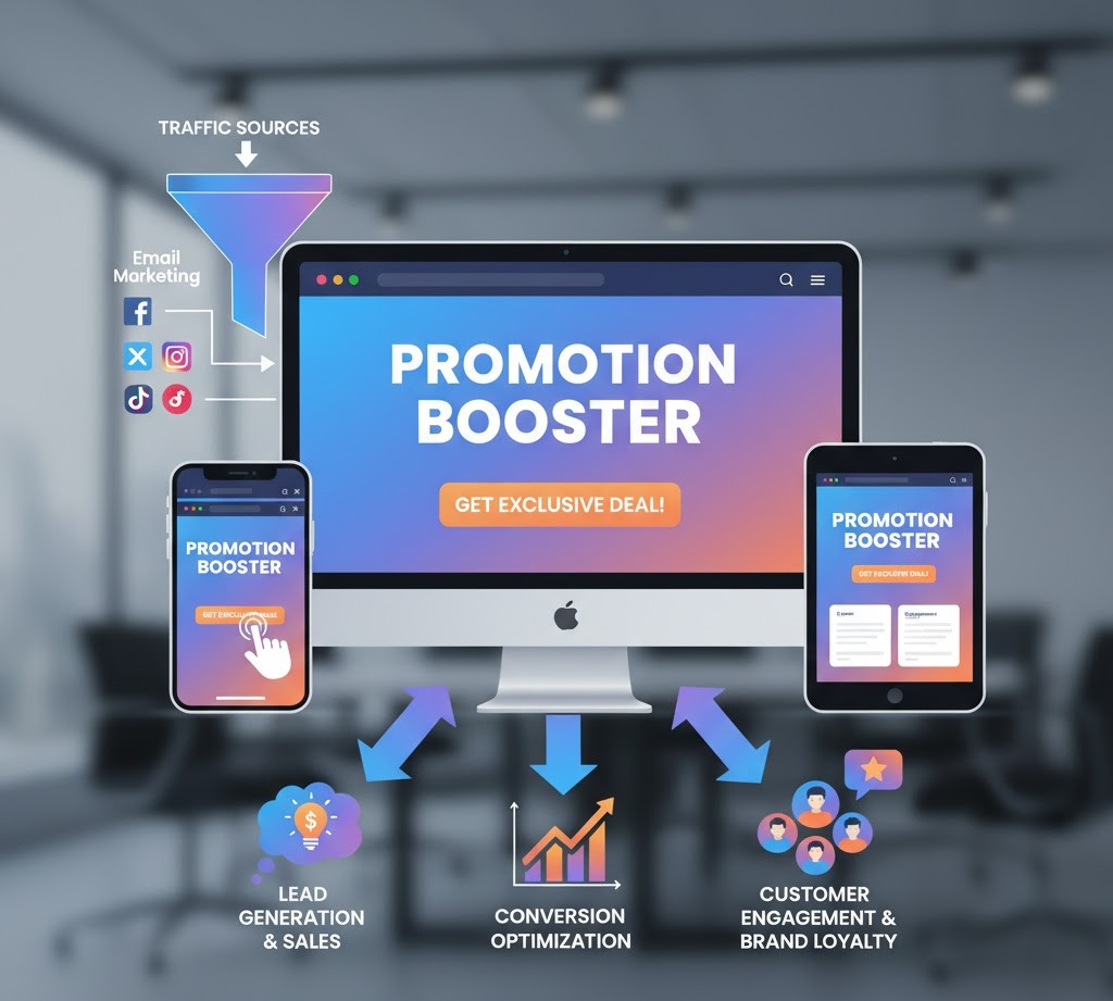 fungsi halaman landing untuk promosi