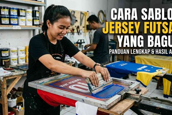 cara sablon jersey futsal yang bagus