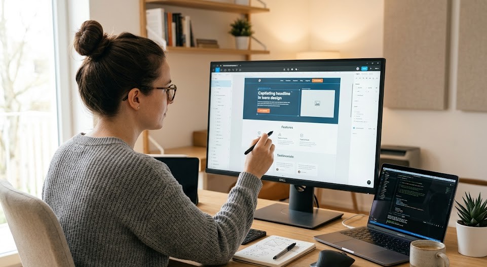 membuat landing page profesional